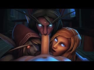 Jaina proudmoore x sylvanas windrunner x tyrande whisperwind oral sex; licking blowjob 3d sex porno hentai [world of warcraft]