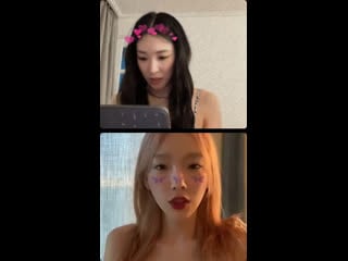 210806 taeyeon x tiffany ig live