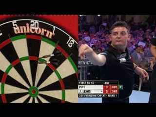 Justin pipe vs jamie lewis (world matchplay 2015 / round 1)