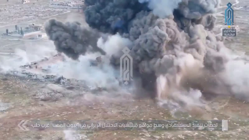 Запад провинции алеппо, подрыв смертника на бмп