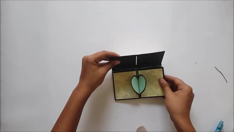 Heart lock accordion card tutorial by srushti patil