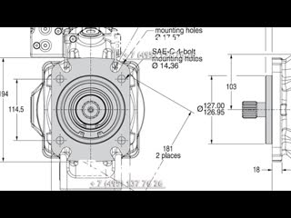 Гидронасос parker p2105