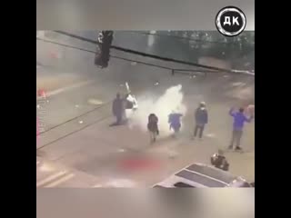 Девушка получила дымовой гранатой в грудь | дерзкий квадрат