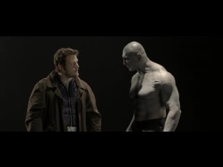 Chris pratt and dave bautista screen test marvels guardians of the galaxy