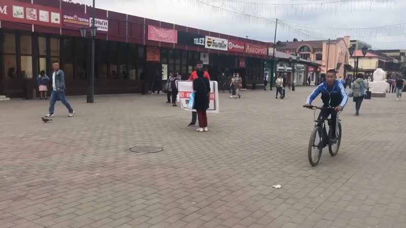 Тыва, кызыл «за честные выборы! за достойную жизнь!» одиночные пикеты активистов