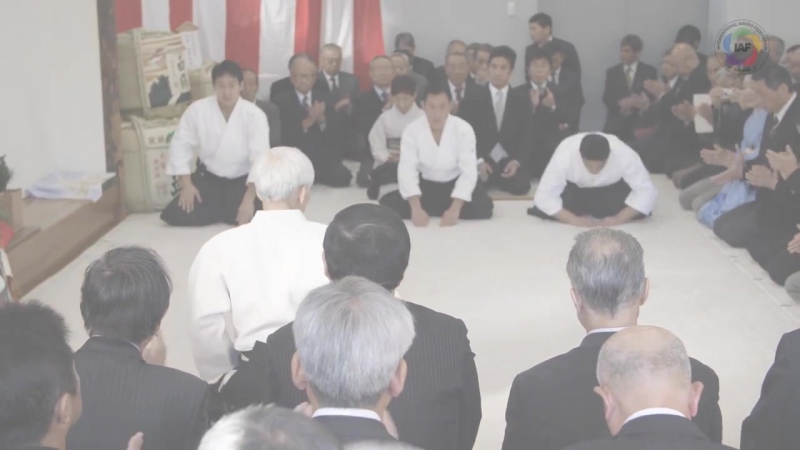 Aikido doshu demonstration kagamibiraki 2018
