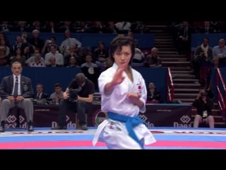 Final female kata rika usami of japan 宇佐美 里香。