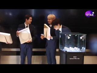 180418 suho baekhyun kai церемонии релиза памятных медалей