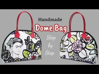 Ep 78 diy how to sew dome bag half moon bag วิธีทำกระเป๋าถือทรงโดม