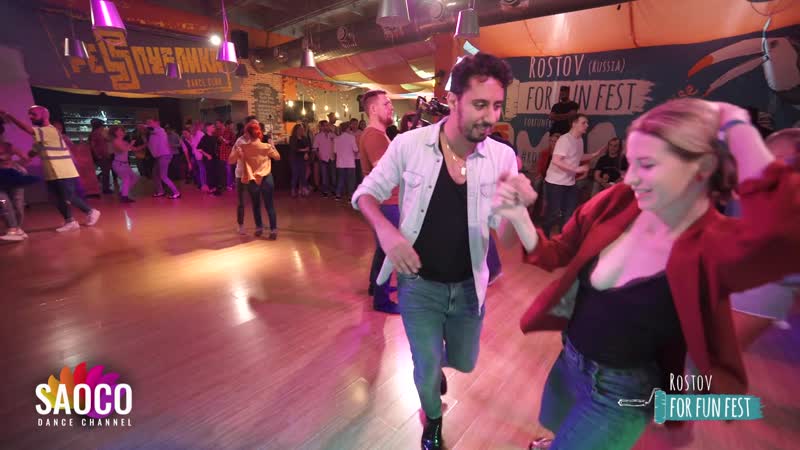 Abdel and liliya abdullina salsa dancing at rostov for fun fest (russia), sunday (sc)