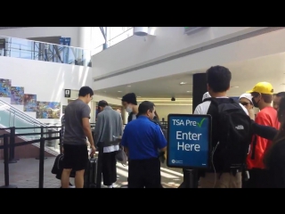 `fancam` 150727 | bangtan @ lax, отправление в мексику