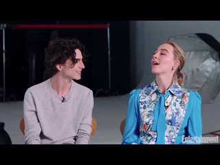 Behind the scenes with timothée chalamet and saoirse ronan