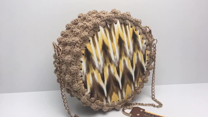 Popcorn model makaron çanta (bobble stitch) (720p)