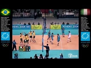 Golden collection (volleyball) brazil vs italy final best actions atenas 2004 olympic games