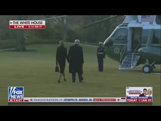 Axios president trump and melania depart the white