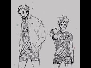 ➶ haikyuu ➷ atsuhina; atsumu miya, shoyo hinata