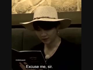 I love it when he speaks english with a diff accent or when he smiles to himself while he thinks no one is looking or when he sc