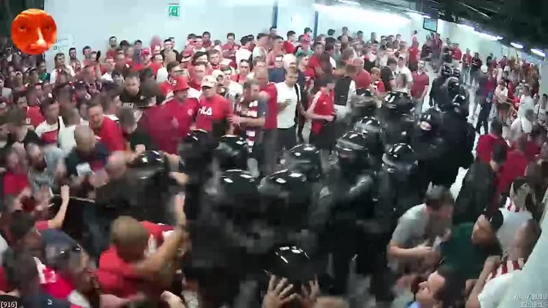 Росгвардия бьет болельщиков спартака