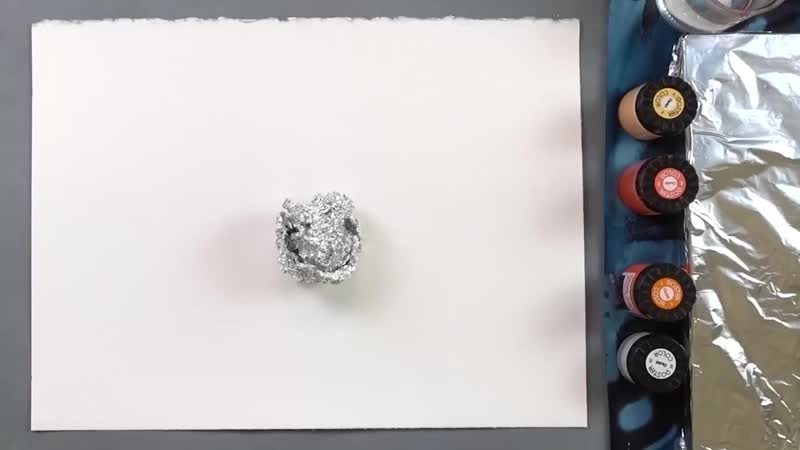 Cherry tree aluminium foil painting technique for beginners easy creative idea mp4