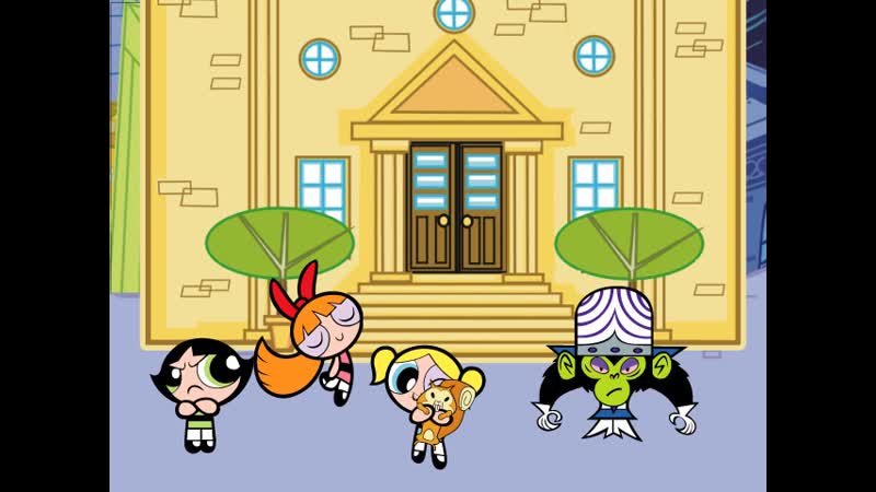 The powerpuff girls mojo jojo's pet project «моджо джоджо повержен» (катсцена из игры) [русский дубляж]