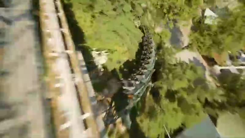 Прекрасный ролик с американскими горками, снятыми с дрона