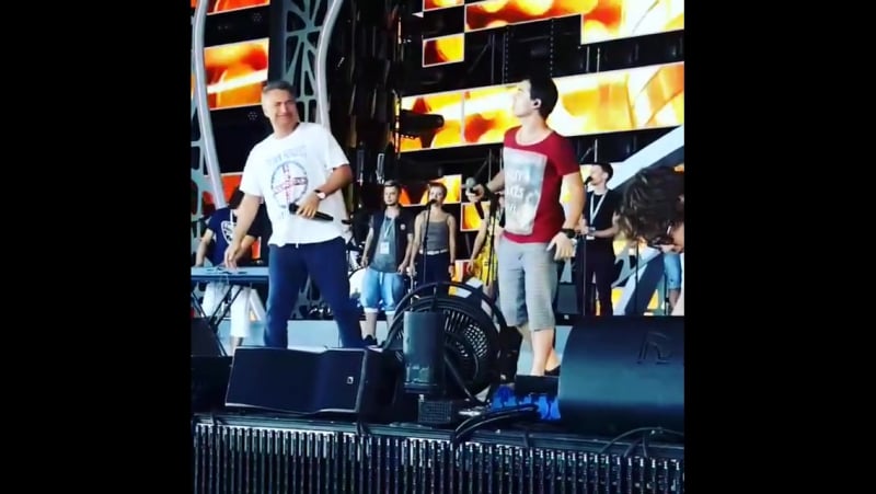 Леонид агутин и родион газманов танцуй, пока молодой (репетиция "новой волны 2016")