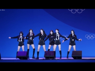 180223 gfriend rainbow @ 2018 pyeongchang olympics headliner show fancam by mera