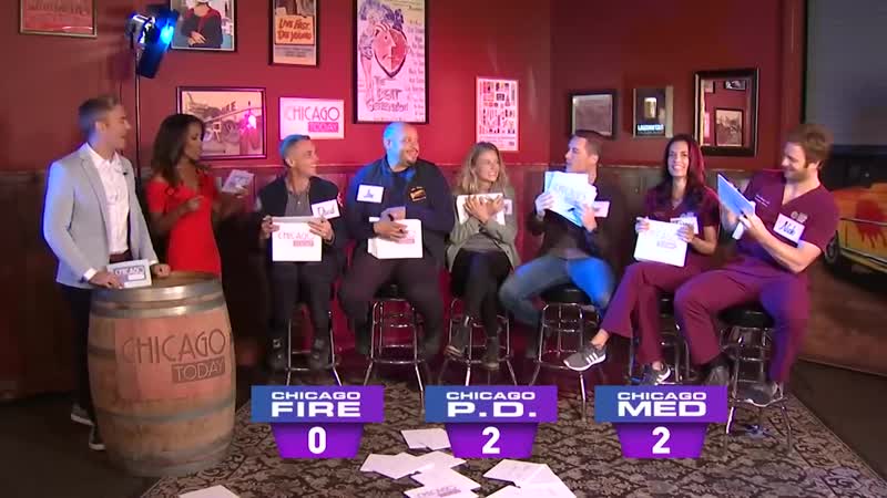 Actors from chicago fire, chicago med, and chicago pd play newlywed game nbc chicago
