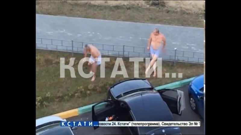 Двор многоэтажки в нудистский пляж превратили подвыпившие мужчины