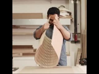 Flexible plywood by serge & pablo lunin