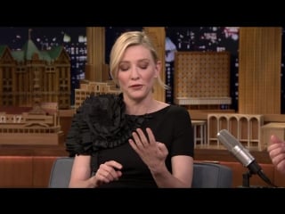 Cate blanchett gets to know jimmy by sharing a mint