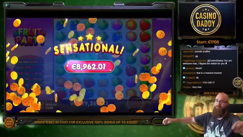 Casino sarayi record win! fruit party big win casino games from casinodaddy