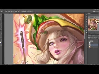 Sakimichan term 23 sandwitch voiceover speed paint lesson