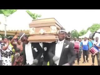 Francis ngannou dancing funeral