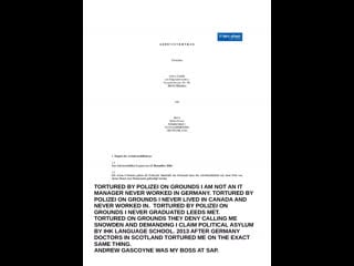 18 years of lies stephen hofhienz gerlington next to dr frank eckhart knows i have british passport how couchsurfing blocked