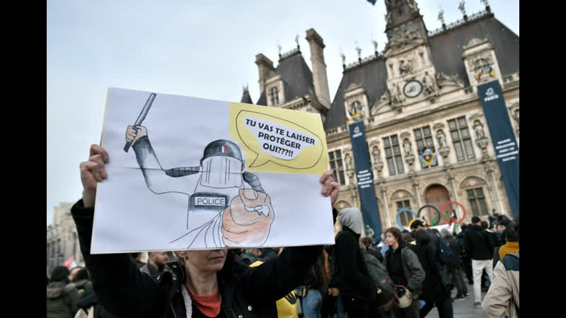 Live protest in paris nach brutalen zusammenstössen zwischen öko aktivisten und polizei
