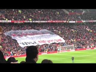 Stretford end tribute to busby babes