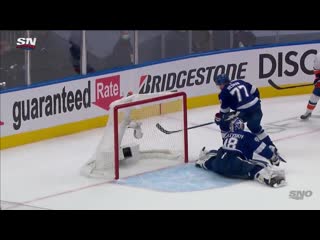 Andrei vasilevskiy does the full splits to rob jordan eberle of a goal