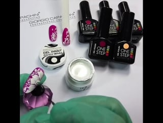 Porn white гель краска от giorgio capachini и гель лак one step