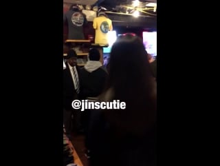 160220 sehun, kyungsoo and suho in times sq