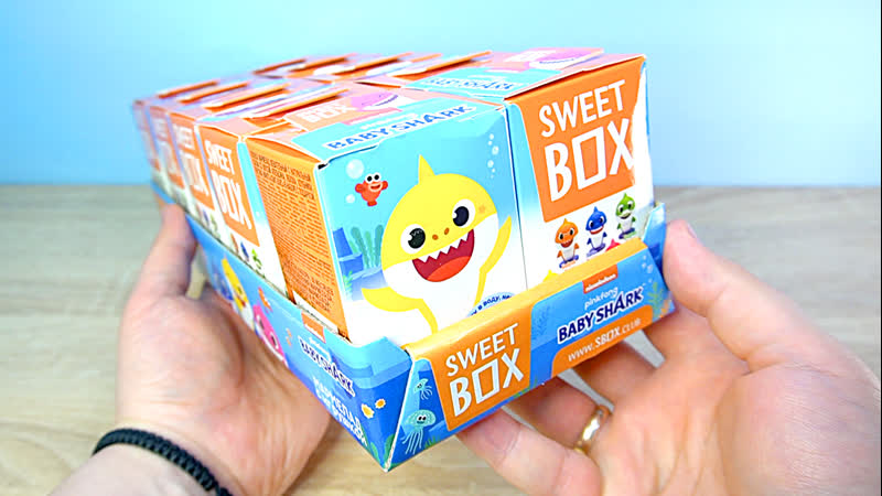 Baby shark sweetbox акуленок фигурки сюрприз бэйби шарк