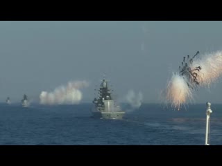 Артиллерийские стрельбы корветов балтийского флота