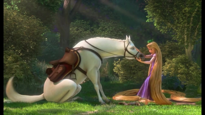 Tangled Porn Horse And Girl - Rapunzel and flynn meet maximus scene from tangled watch online