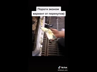 Пороги эконом вариант