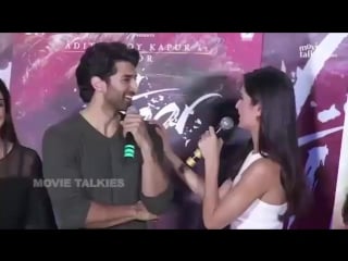 Aditya roy kapur and katrina kaif (fitoor trailer launch)