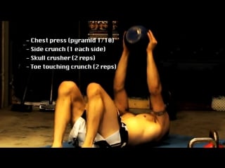 Chiseled like a greek god kettlebell ab workout