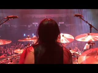 Lamb of god new drummer art cruz plays laid to rest drum cam footage live
