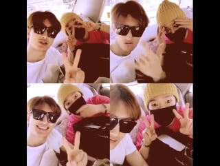 160403 zhou mi instagram with yesung