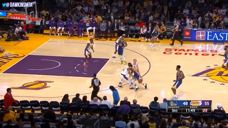 Лейкерс голден стейт хайлайты предсезонной (15/10/2019)