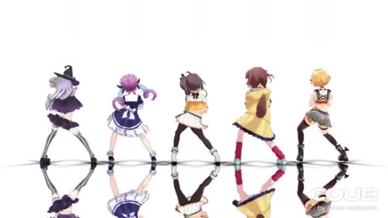 【mmdホロライブ】hololive members dances like houshou marine #1